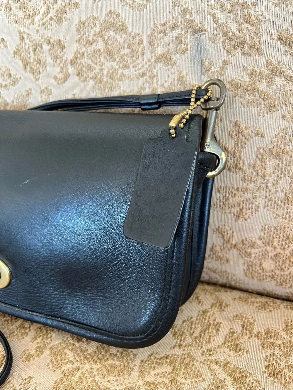 Vintage COACH Mini Clutch 9375 Precreed/Cartouche Black 1970’s New York City